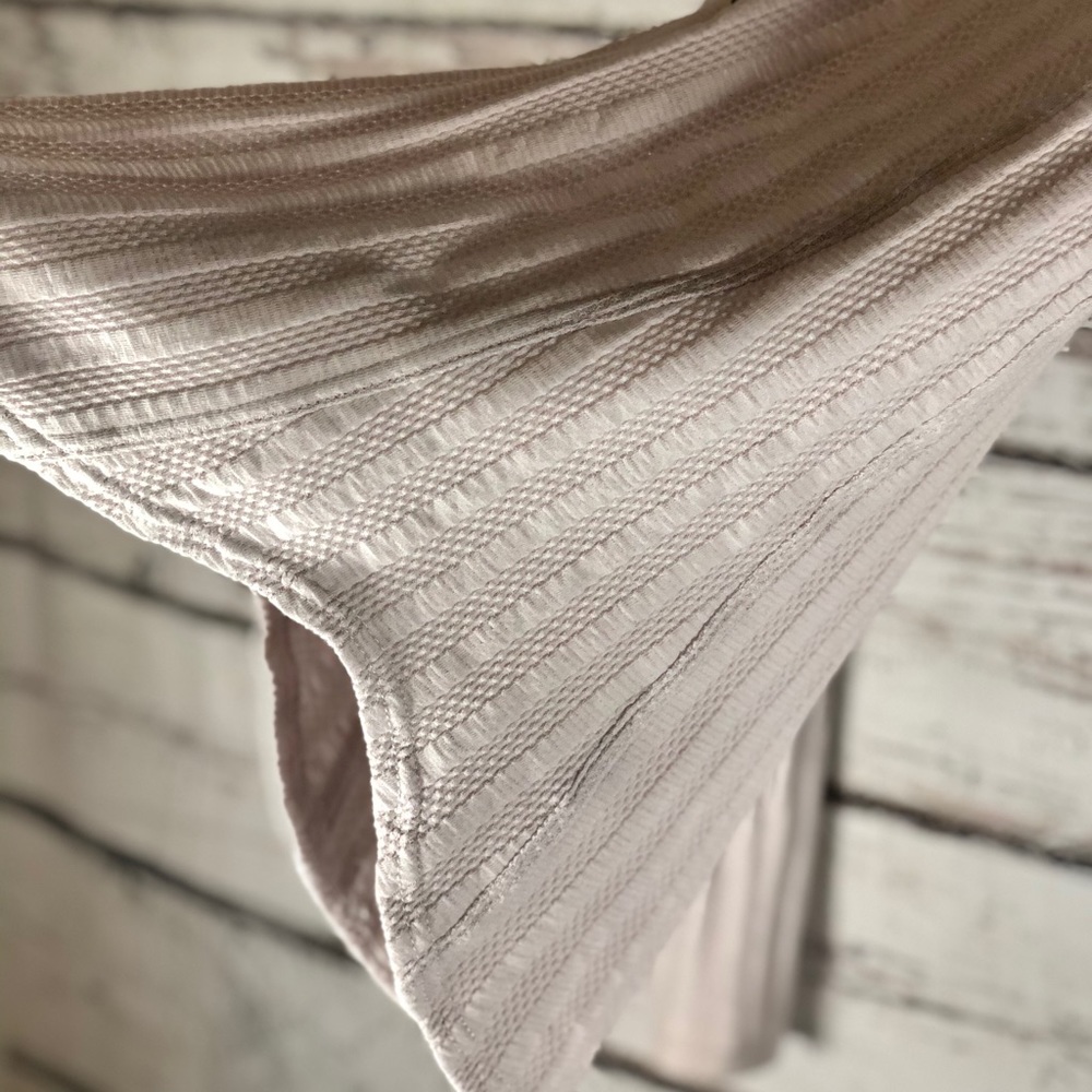 Free People Fitted Ribbed Ballet Pink Henley - Picture 5 of 16